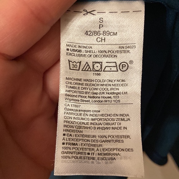 BANANA REPUBLIC Teal Ruffled Dillon Shirt - Picture 8 of 9